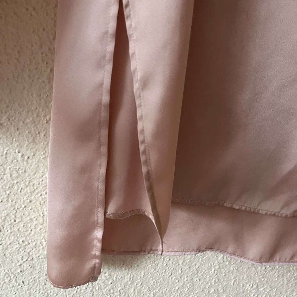Zara Silky Satin Blouse Top Oversized Cut S - Picture 5 of 8